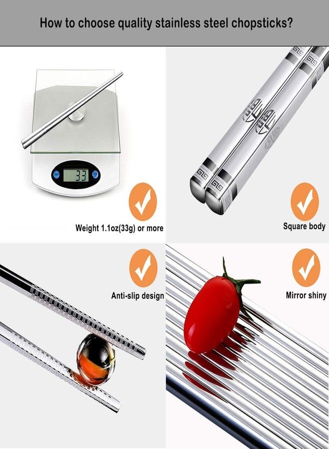 Iktu Designer Steel Chopstick (5, Pair) - Image 3